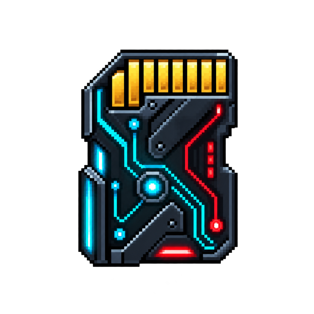 MicroSD en pixel art