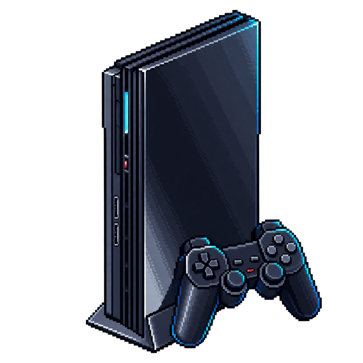 PS2 en pixel art